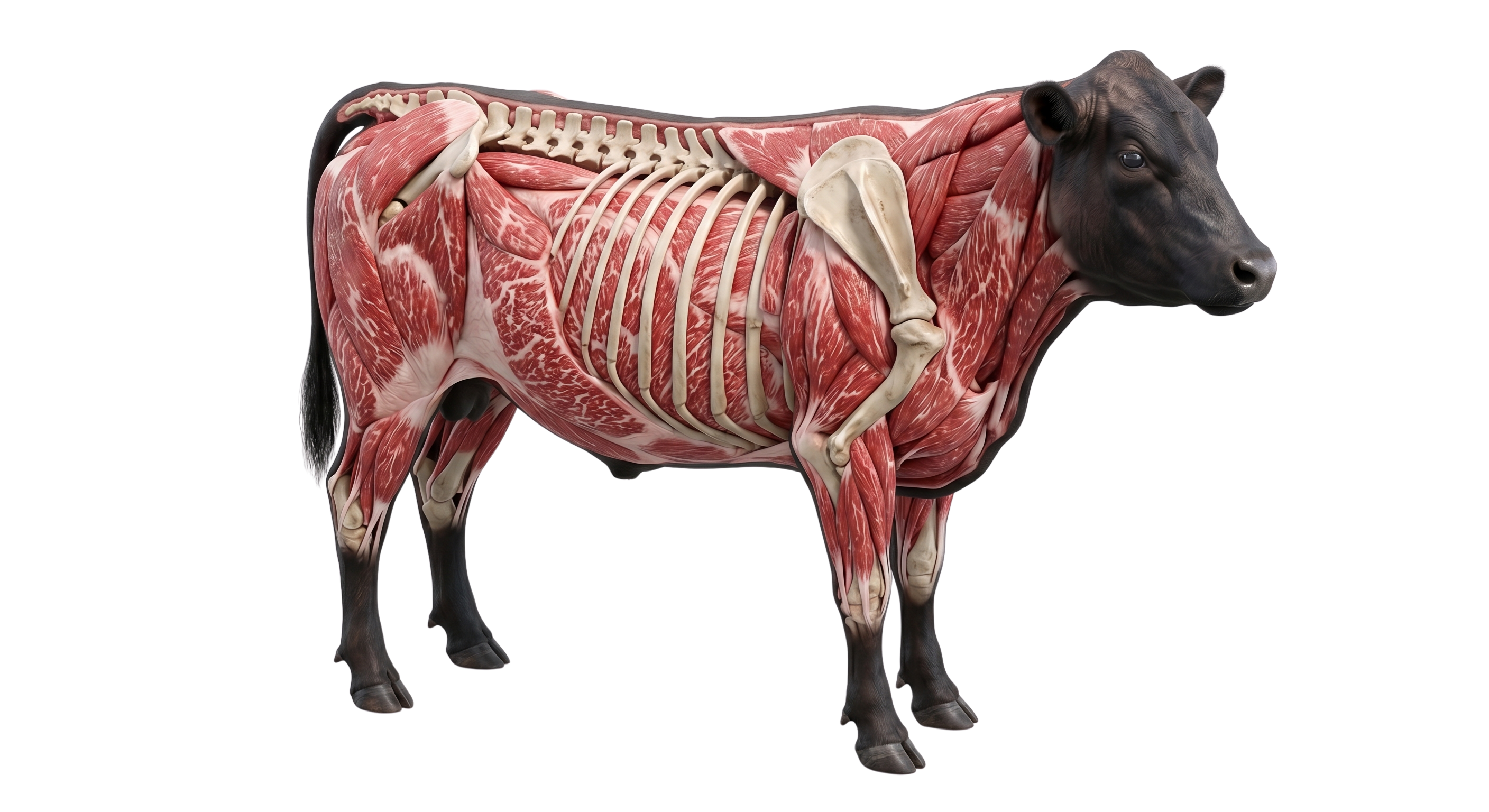 Musculatura de la res Black Angus